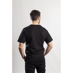 Caterpillar Merkteken Logo Katoenen Zwarte T-Shirt voor Mannen