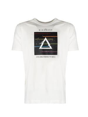 John Richmond T-Shirt  manlig   Vit