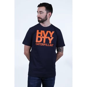 Caterpillar Zware Katoenen Heren Zwarte T-Shirt