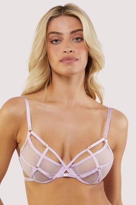Hustler Naya Mesh Wi Plunge Bra