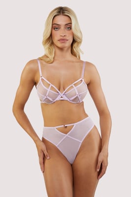 Hustler Naya Mesh Wi Plunge Bra
