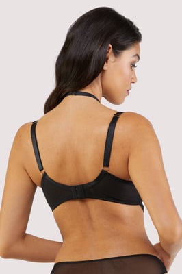 Felicity Hayward X Pp Fairfield Fishnet And Lace Plunge Bra