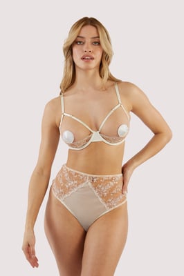 Playful Promises Cassia Floral Embroidery Quarter Cup Bra