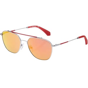 Calvin Klein Jeans CAT3 Silver Pilot Sunglasses