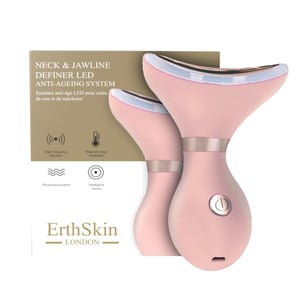Nack- och käklinje-definierare LED anti-aging system - (Rosa färg)