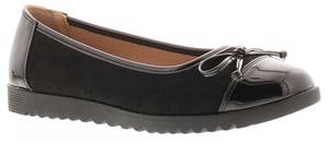 Platino Womens Flat Shoes Bally Slip On black microfiber