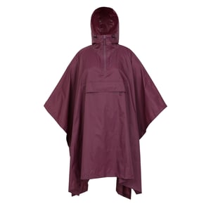 Mountain Warehouse Dames/Dames Pakka Waterdichte Poncho (Donkerpaars)
