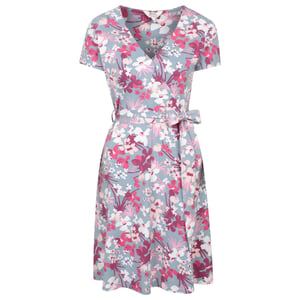 Mountain Warehouse Dam Santorini Cherry Blossom Jersey Wrap Klänning (Rosa)