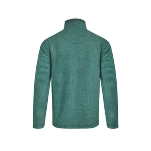 Weird Fish Mens Newark Grid Eco Friendly Quarter Zip Fleece Top (Leaf Green)