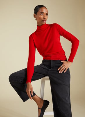 Augustina Sheer Wool Top
