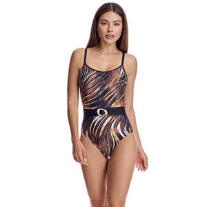 W251281 Women's Round Neck Swimsuit