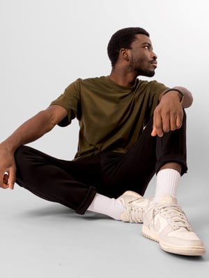 Oversized T-shirt - Olijf