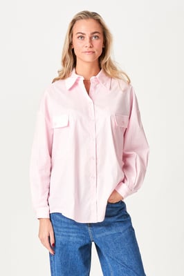 Clara oversized overhemd - roze