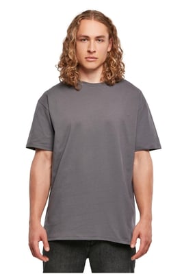 Zwaar oversized T-shirt - Donkergrijs