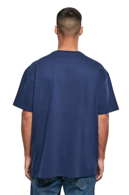 Zwaar oversized T-shirt - Donkerblauw