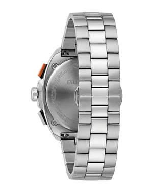 Bulova Racer Chronograph Heren Horloge Zilverkleurig 98B432
