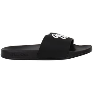 Born Rich Barreca Mens Black/White Sliders