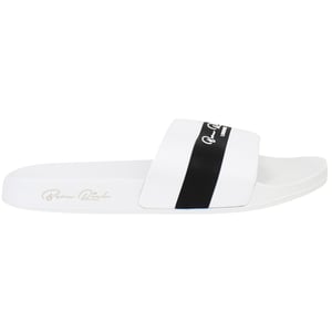 Born Rich Aurelio Mens White/Black Sliders