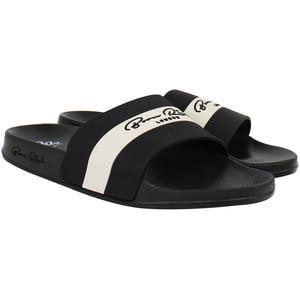 Born Rich Aurelio Mens Black Sliders