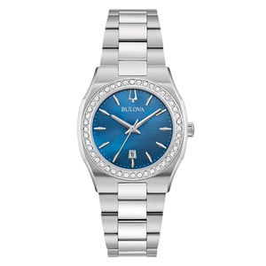 Bulova Surveyor Dames Horloge Zilverkleurig 96R246