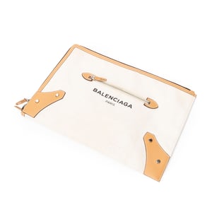 Logo Zip Clutch Handbag