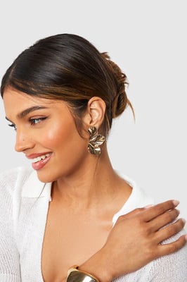 Petal Detail Statement Earrings