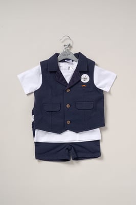 T-Shirt, Shorts and Waistcoat Outfit Set