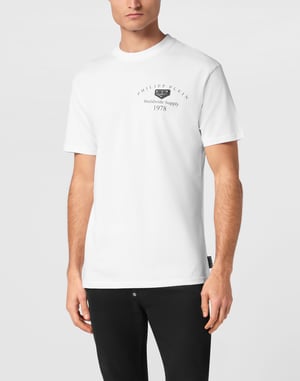 T-shirt med rund halsringning