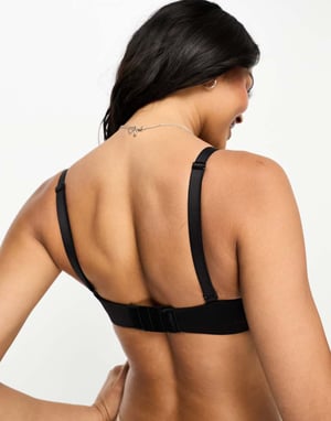 Boux Avenue A-DD cup lounge wireless bra in black