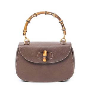 Small Bamboo Top Handle Flap  Schoudertas