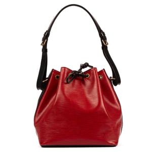 Noe Bicolor Black Stitching PM Shoulder Bag