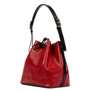 Noe Bicolor Black Stitching PM Shoulder Bag