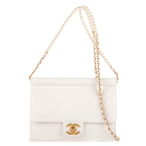 Vintage Pearl Wallet on Chain  Shoulder Bag