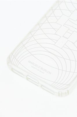 Präglat, transparent TECHNOFOLK XS iPhone-skal i vitt