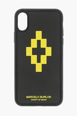 Svart präglat tryckt CROSS 3D XS iPhone-skal