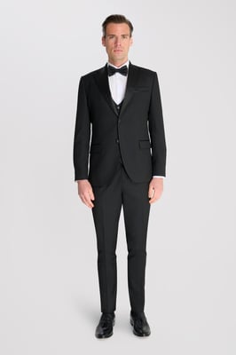 Edina 3 Piece Tuxedo Suit Set by Carter & Jones in Black