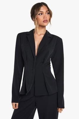 Cinched Wrap Over Blazer