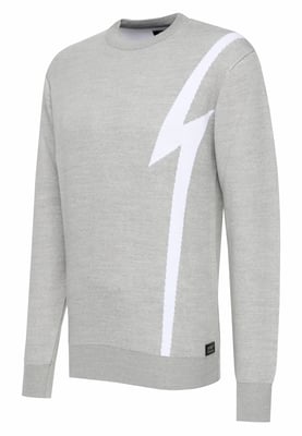 Flash gebreide trui met ronde hals