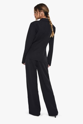 Tailored Straight Leg High Waisted Trouser