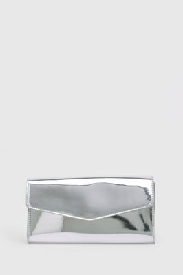Structured Fold Over Clutch Bag