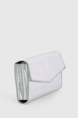 Structured Fold Over Clutch Bag