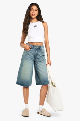 Longline Denim Jort