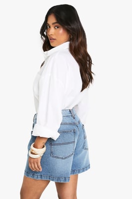 Petite Denim Boyfriend Short