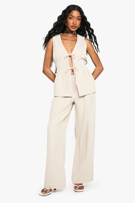 Woven Tailored Straight Leg Trouser