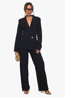 Linen Tailored Straight Leg Trouser
