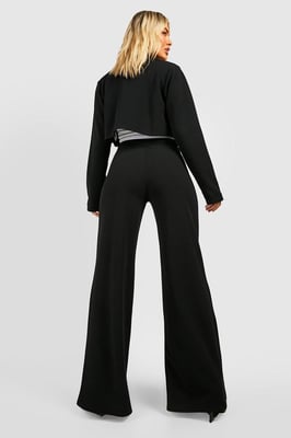 Boohoo Basics Wide Leg Trousers