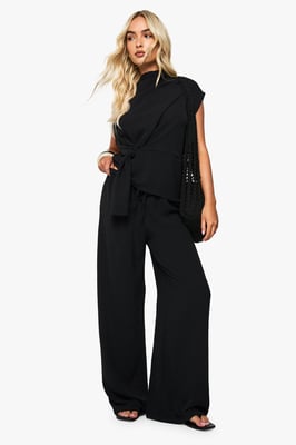 Woven Drape Blouse & Trouser Co-Ord