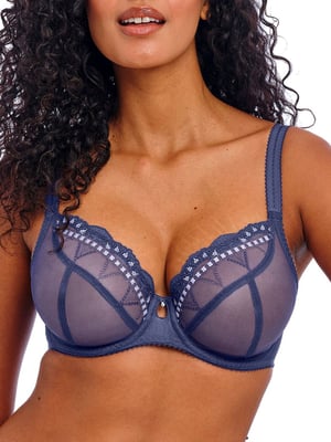 Loveland Sheer Plunge Bra - Boudoir Noir