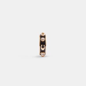 Enamel C Stone Ear Cuff