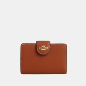 Medium Corner Zip Wallet in Smooth Grain Leather